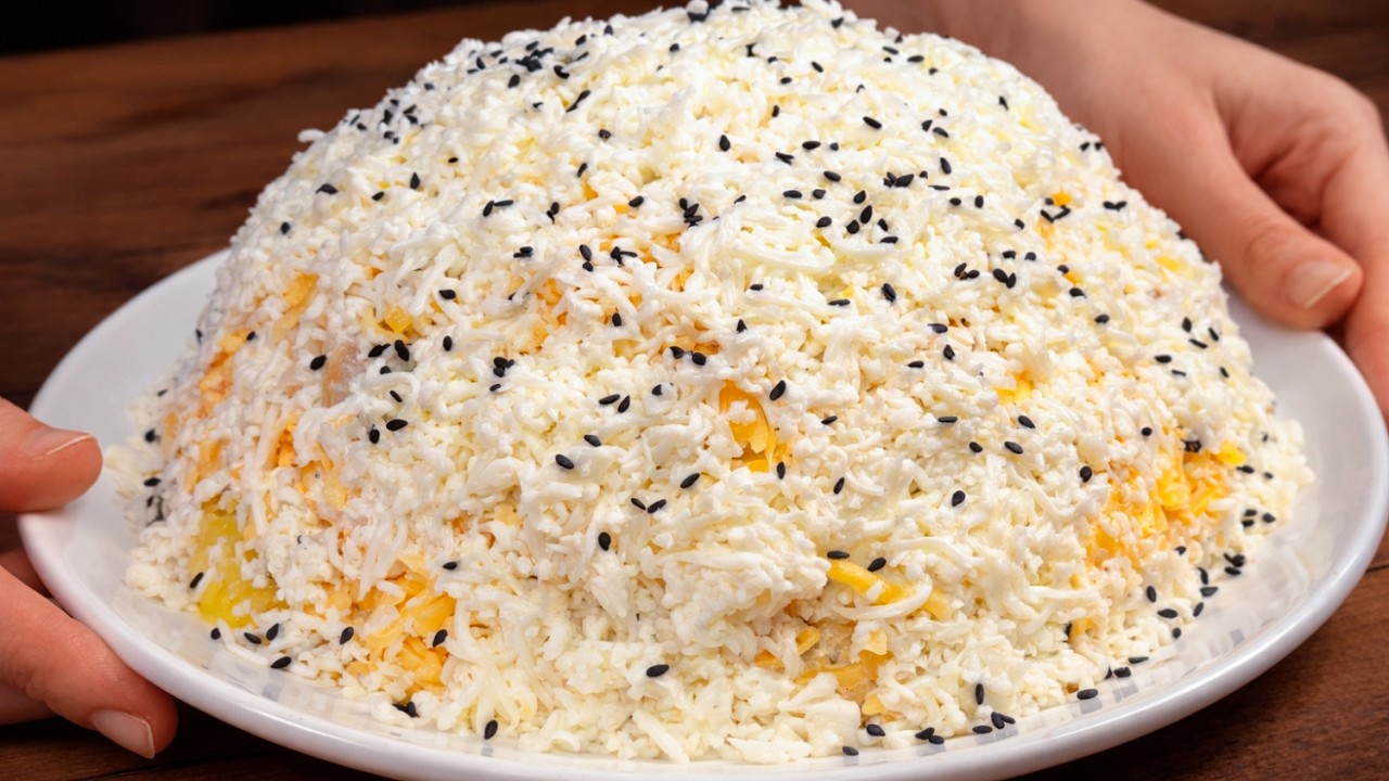 Давным-давно забытый рецепт, который я искал! Снежный салат невероятно вкусный!