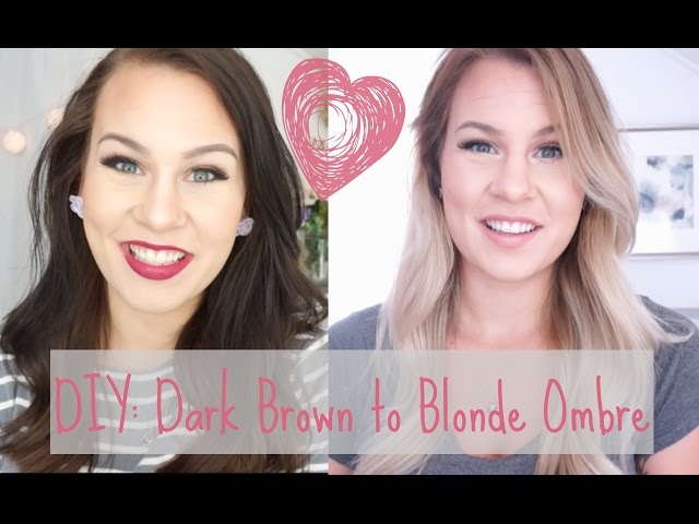 Diy Dark Brown To Blonde Ombre Balayage At Home Youtube