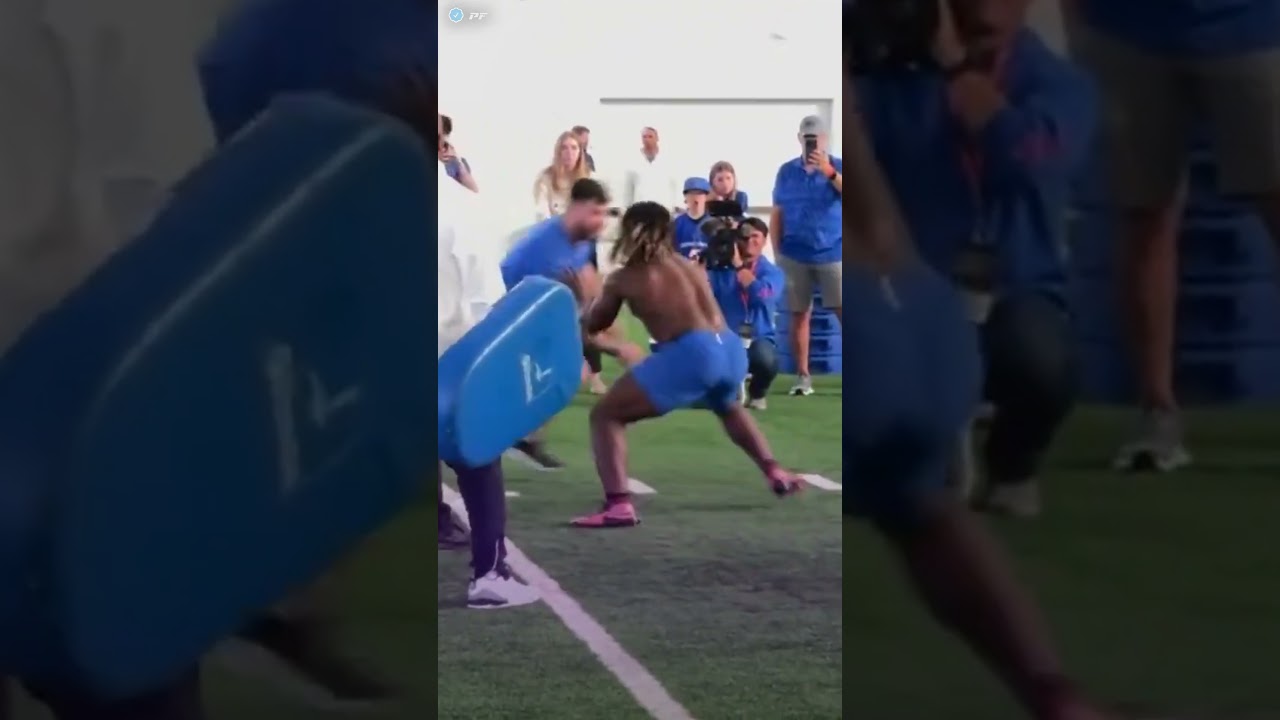 Ashton Jeanty Looked INCREDIBLE at Boise State Pro Day #NFLDraft