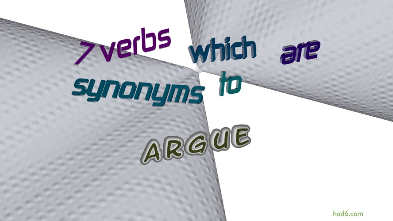 argue synonym essay