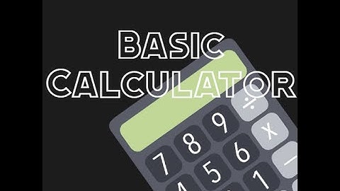 Basic Calculator | WPF Project #3
