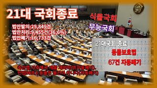 동물보호법.축산법.민법등 동물복지관련법 70건 자동폐기 #법안발의가능사가아니다 #국회의원