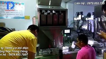 Máy cân định lượng 4 đầu cân bán tự động 2018