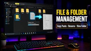 Computer Basics for Beginners💻 | Copy Paste, Resize &amp; Manage Files Easily 🔥