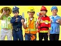 Troy Teaches Professions Story for kids becomes Firefighter Doctor Magician and more TBTFUNTV