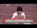 Murillo cree que Evo Morales no volverá al país por una división al interior del MAS