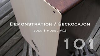 V02 demo / Cajon solo 2017may18