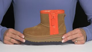 UGG Kids Classic Mini Zipper Tape Logo (Toddler/Little Kid) SKU: 9886996