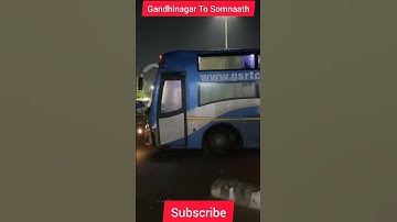 GSRTC Gandhinagar to Somnaath #gujaratbus#gsrtc#gsrtcbus#bus #khajurbhai#somnath #hardikdavevlogs