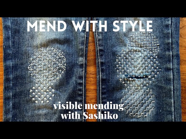 How To Repair Jeans Using Visible Mending 
