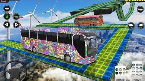 Bus Impossible Tracks Stunt Racing 3D Coach Driver #2 Android Gameplay | By Wow Kidz Factory