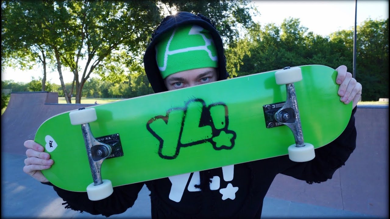 Sk Goes Skateboarding ! YouTube
