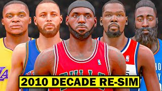 I Reset the NBA to 2010 and Re-Simulated NBA History!