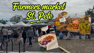 A Morning visiting of the Farm Market St.Pete FL | food -produce -flowers- & more!