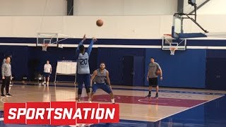 What is going on with Markelle Fultz's shot? | SportsNation | ESPN