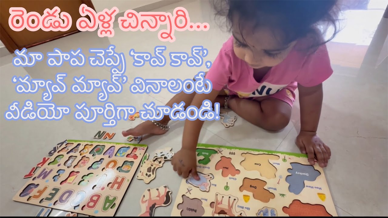 మా పాప చెప్పే ‘కావ్ కావ్’, ‘మ్యావ్ మ్యావ్’ వినాలంటే వీడియో పూర్తిగా చూడండి! Srikari suprise me