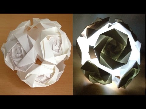 折り紙 くす玉 バラの花 12ユニット 簡単な折り方 Niceno1 Origami Kusudama Roses Flower Ball Tutorial Youtube