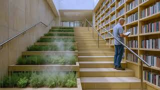 In The Netherlands, Staircases Inside Public Libraries Act As Indoor Garden