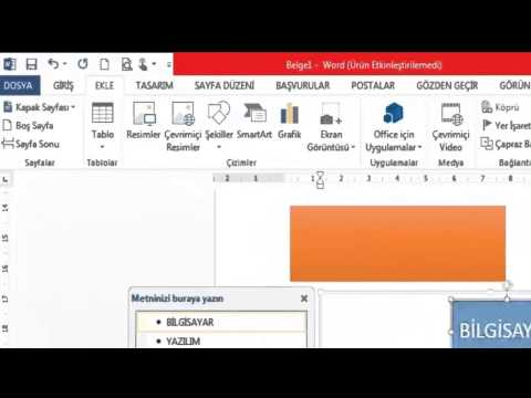 Microsoft Office Word Egitimi Bolum 4 Ekle Menusu