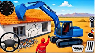 Real City Construction Simulator 3D - City Road Builder Excavator Trucks - Android Gameplay screenshot 5