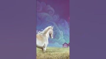 Horse at the end of the world #art #artist #painting #digitalart #procreate #digitalpainting #horse