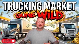 TRUCKING MARKET GONE WILD | Freight Rates, Load Boards & Trucking News LIVE
