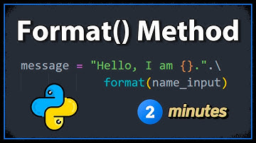 Learn Python String format Method in 2 minutes