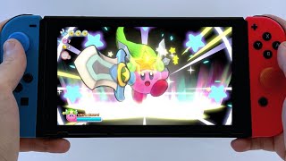 Switch | Kirby&#39;s Return to Dream Land Deluxe - Handheld Mode Gameplay