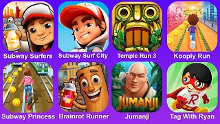 Subway Surf,Subway Surf City,Temple Run 3,Kooply Run,Subway Princess,Brainrot Runner,Jumanji,Ryan screenshot 5