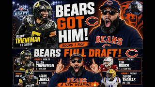 🐻 Chicago Bears 2026 Draft Breakdown (Rounds 1–3)
