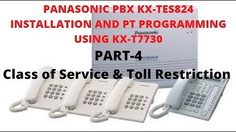 Class of Service & Toll restriction in PBX KX-TES/TEM 824 | Outside line(CO) call blocking