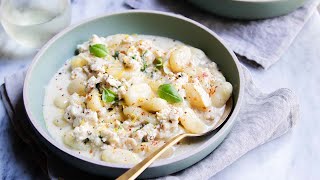 A Viral Recipe for Lemon Basil Marry Me Chicken + Gnocchi ( Full recipe in description )