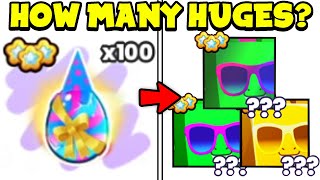 How Many HUGE PETS with 100 HYPE GIFTS in Pet Sim 99