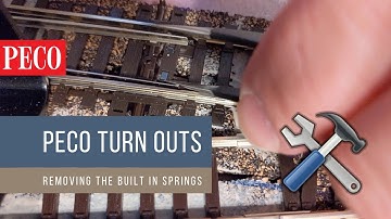 How to Remove Peco Turn Out Springs (The Reversible Way!) HO / OO Scale