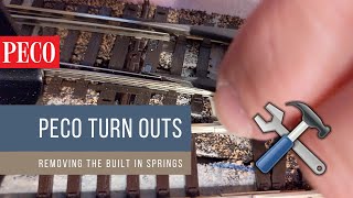 How to Remove Peco Turn Out Springs (The Reversible Way!) HO / OO Scale