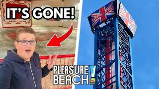 Blackpool Pleasure Beach NEW UPDATES! Launch Pad, Gyro Swing & Ride Removal!