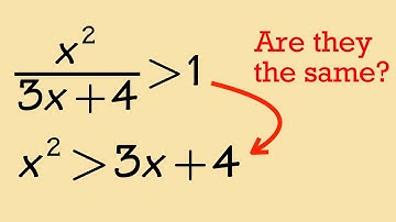 How to solve a rational rational inequality (be careful)