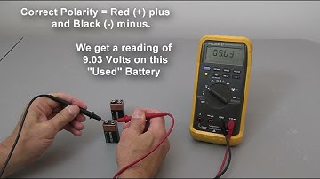 How to Test 9 Volt Batteries with a Multimeter - Basic Example