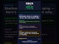 Starbucks Surging! $105.04 (+0.75%) | Market Analysis #Shorts