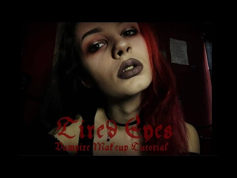 |Tired Eyes | Vampire Makeup Tutorial| Goth Makeup|