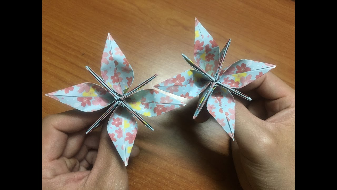 how-to-fold-star-flower-paper-origami-flor-estrella-video-youtube