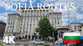Walking Tour Sofia, Bulgaria - Patriarh Evtimiy Metro To Sofia University Metro 4K 60Fps