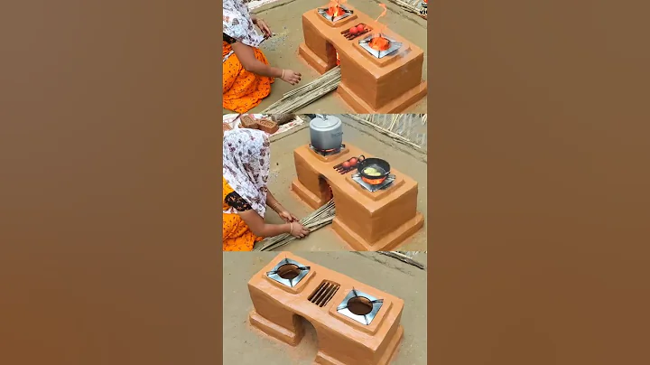🧱 Build Primitive Tech Desi Chulha | Mitti Ka Chulha Banane Ka Tarika | 3-in-1 Stove #mittikachulha