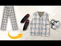 Refashion DIY Simple Vest & Tote Bag💖 Free pattern!!!🤩 Thrift Flips Reuse Old Clothes♻️