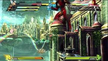 Marvel Vs. Capcom 3: Arcade Match - Thor, DeadPool, & Wolverine Vs. Spider-Man, X-23, & Iron Man