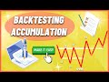 HOW TO BACKTEST ACCUMULATION | learning wyckoff made easy | SMA