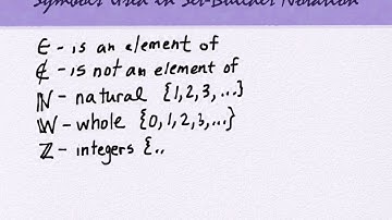 2.2 Describing Sets (part 1)