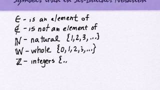 2.2 Describing Sets (part 1)