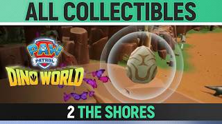 Paw Patrol: Dino World - 2 The Shores - All Collectibles (Dino Eggs & Chests)