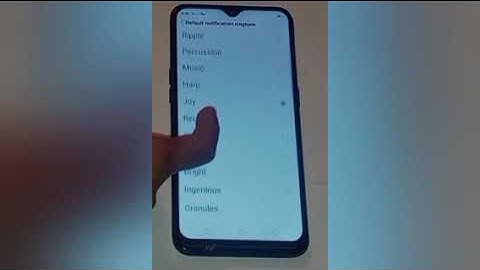 How to set default notification sound in oppo A5, oppo A5 set default notification